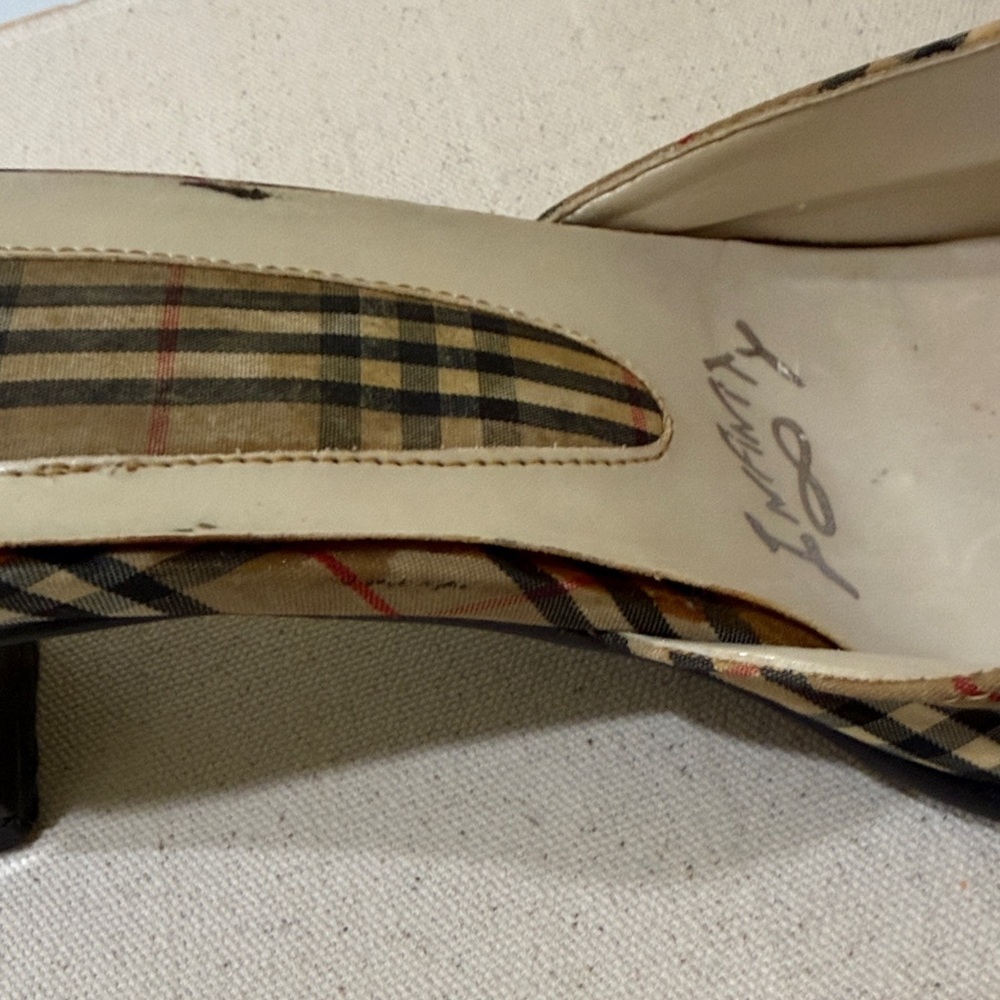 NFINITY Vintage Plaid Women's Mules Size 9.5 M | 2.5”-3” Heels - Picture 6 of 12